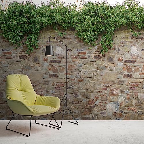 Livingwalls - Carta da parati in tessuto non tessuto, effetto pietra, marrone, grigio e beige, decorazione da parete per diverse stanze, XXL, 2,80 m x 1,59 m