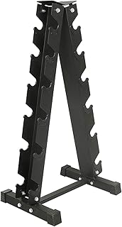 sarah Portapacchi per manubri a 6 Livelli, Supporto per manubri multilivello per Pesi a Mano, Supporto a Torre per organizzazione in Palestra (capacità di Peso 200 kg,No Manubri)