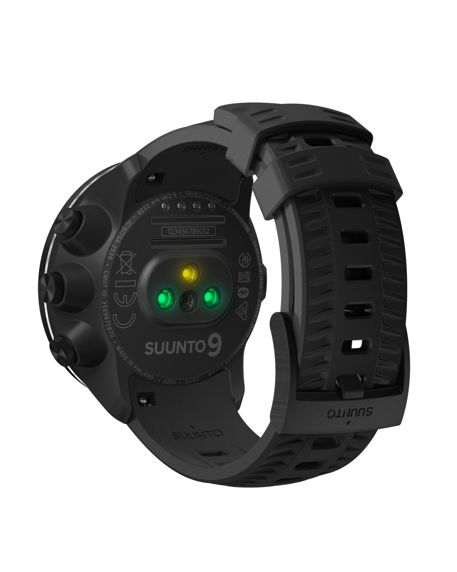 Suunto Brazalete Athletic 2 Silikon, Negro-Negro