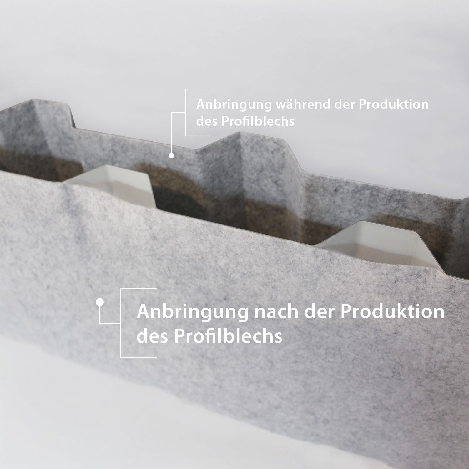 Selbstklebendes Antikondensvlies 10 m 12 qm für Stahlprofil-Dächer Trapezblech Feuchtigkeitsschutz