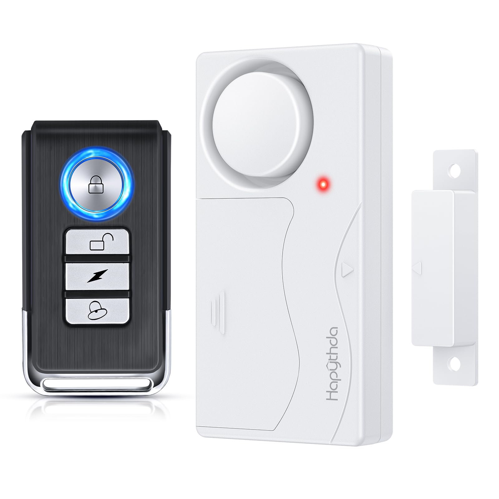 HAPYTHDA Door Alarm, Window Alarm Sensors, Door Alarms for Kids Safety, Door Chimes When Door Opens, Magnetic Security Sensor