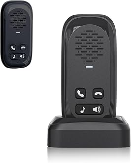 Two Way Intercom Doorbell,Intercoms Wireless for Home, 984ft Long Range Room to Room Communication Intercom,4 Volume Levels 4 Chimes,Only 1 Indoor Unit,Black