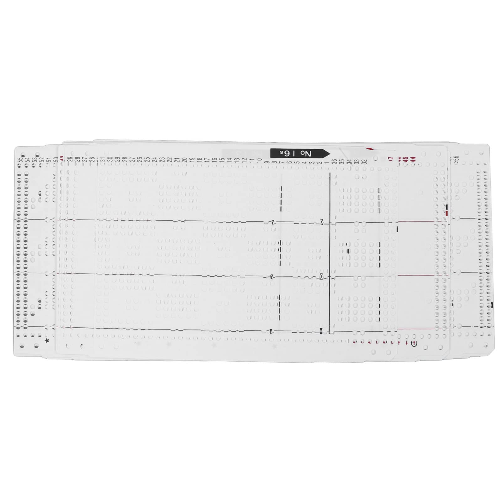 Knitting Machine Flower Punch Card Set No.1 20, Punching Accuracy, Soft and Durably Accessory for KH860 KH868 Machines