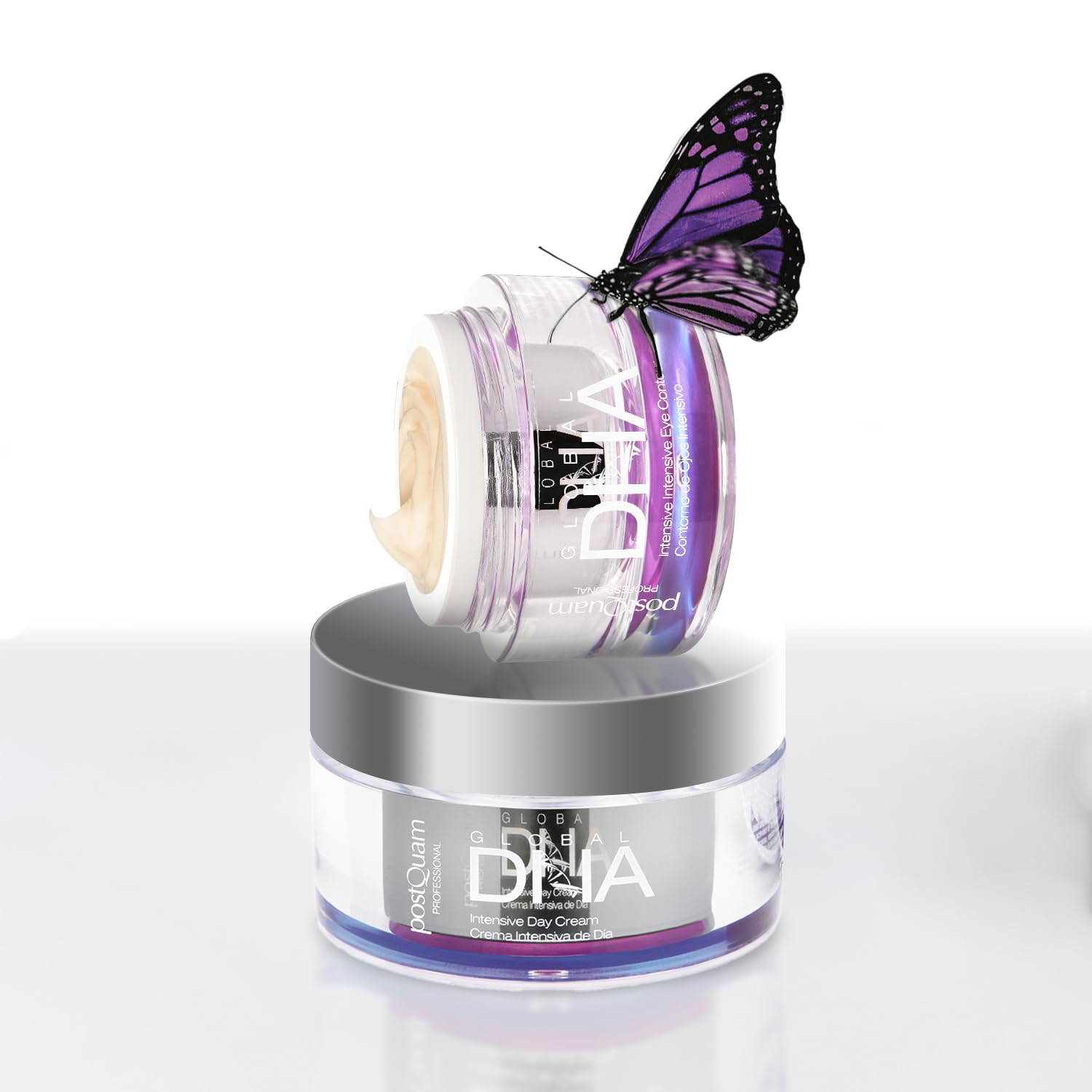 Postquam Global DNA Tratamiento Facial Antiedad – Crema de Día + Sérum Remodelador + Contorno de Ojos Antibolsas, Antiojeras y Antiarrugas | Rutina Rejuvenecedora Completa