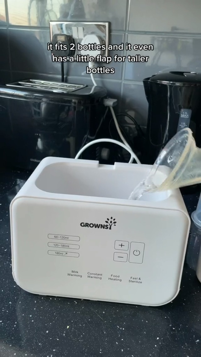 Scaldabiberon 8 In 1 Per Bambini - Riscaldamento Veloce, Sterilizzazione, Display LCD, Bianco - Foto 4