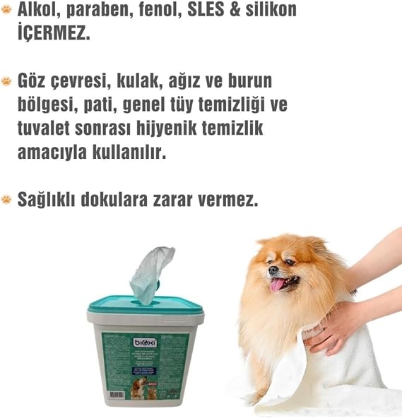 Evcil Hayvanlar İçin Hijyenik Ve Çok Amaçlı Temizleme Kova Mendil