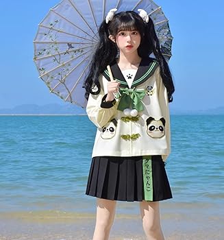 Amazon.co.jp: [WAJIJIWA] セーラー服 本格制服 長袖 コスプレ