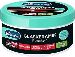 Dr. Beckmann glass ceramic cleaning stone | effective hob cleaner | Incl. special sponge (250 g)