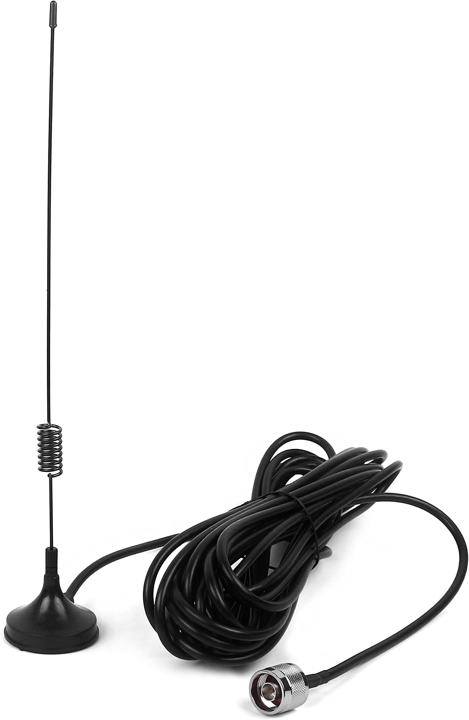 Suction Magnet Antenna (N Male Connector) Wideband 698~2700MHz Removable Indoor Antenna with 5ft RG174 Cable Universal for Cellphone Signal Booster/Cellular Repeater