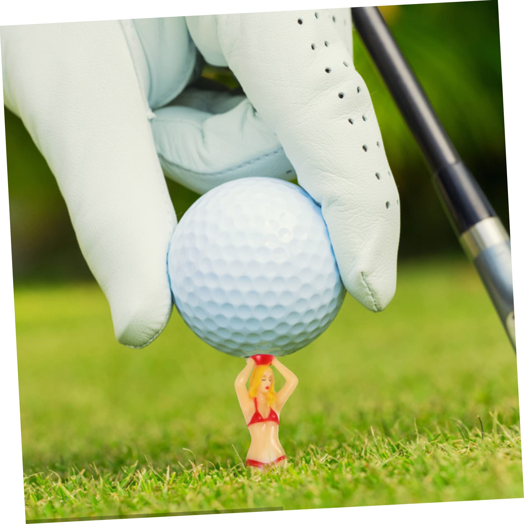 Toddmomy Piłka Stadniny Śmieszne Golf Szkolenia Koszulki Z Tworzywa Sztucznego Golfy Koszulki Akcesoria Do Gry W Golfa Naga Kobieta Koszulki Golfowe Naga Kobieta Z Tworzywa Sztucznego