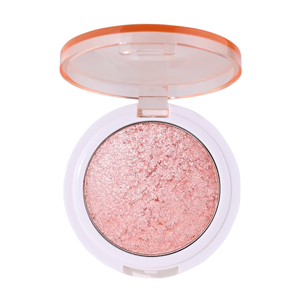 Highlighter Makeup Palette for Blush,Contour,Shadow,Face or Eye Makeup, Shimmer Glow, Creamy Mousse Pressed Powder, Intensely Pigmented, Glitter Sparkling (B03-05# Moonstone)