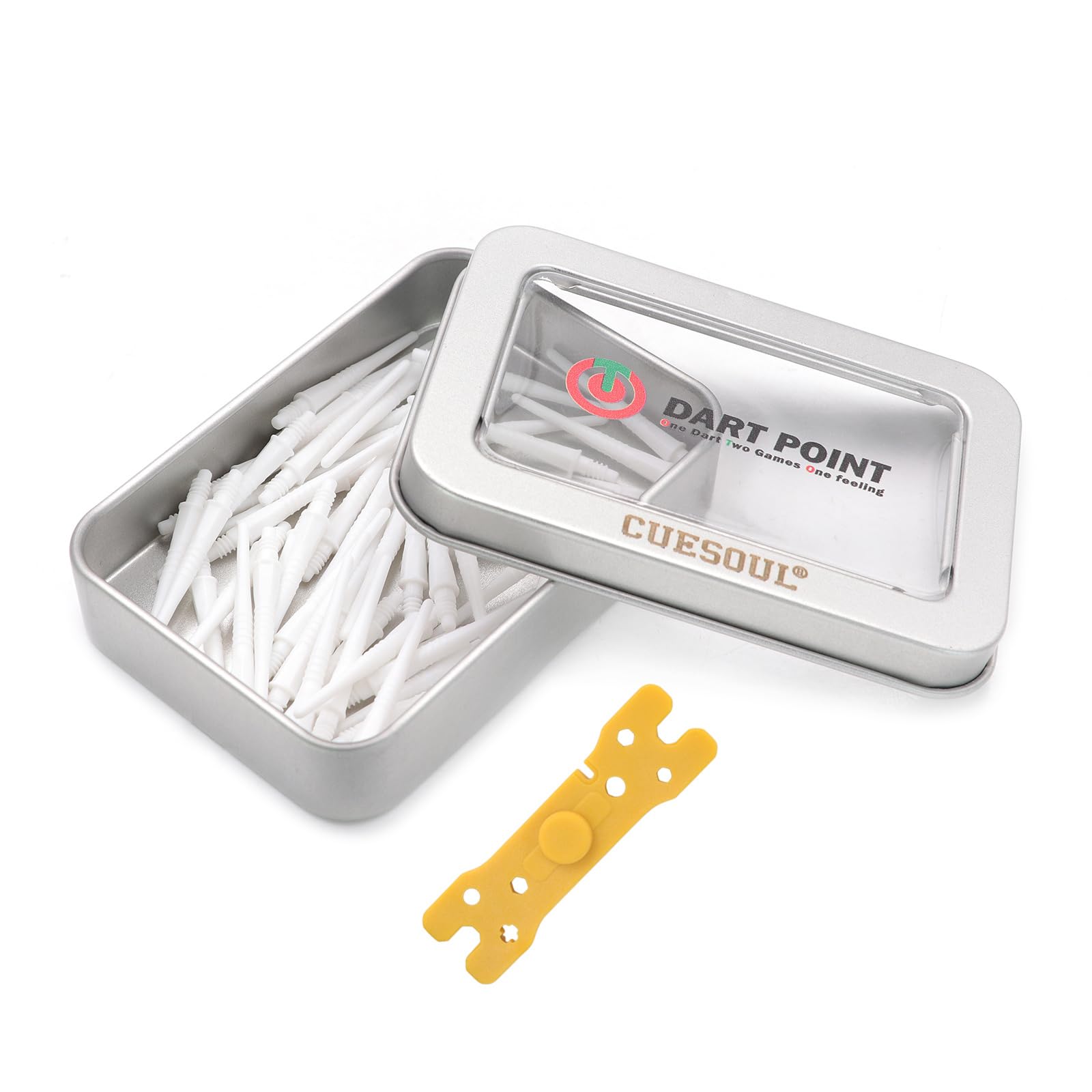 CUESOUL OTO Petit Fil Pointe Douce Pack De 80 Points De Fléchette - Compatible Fléchettes Acier Et Douce