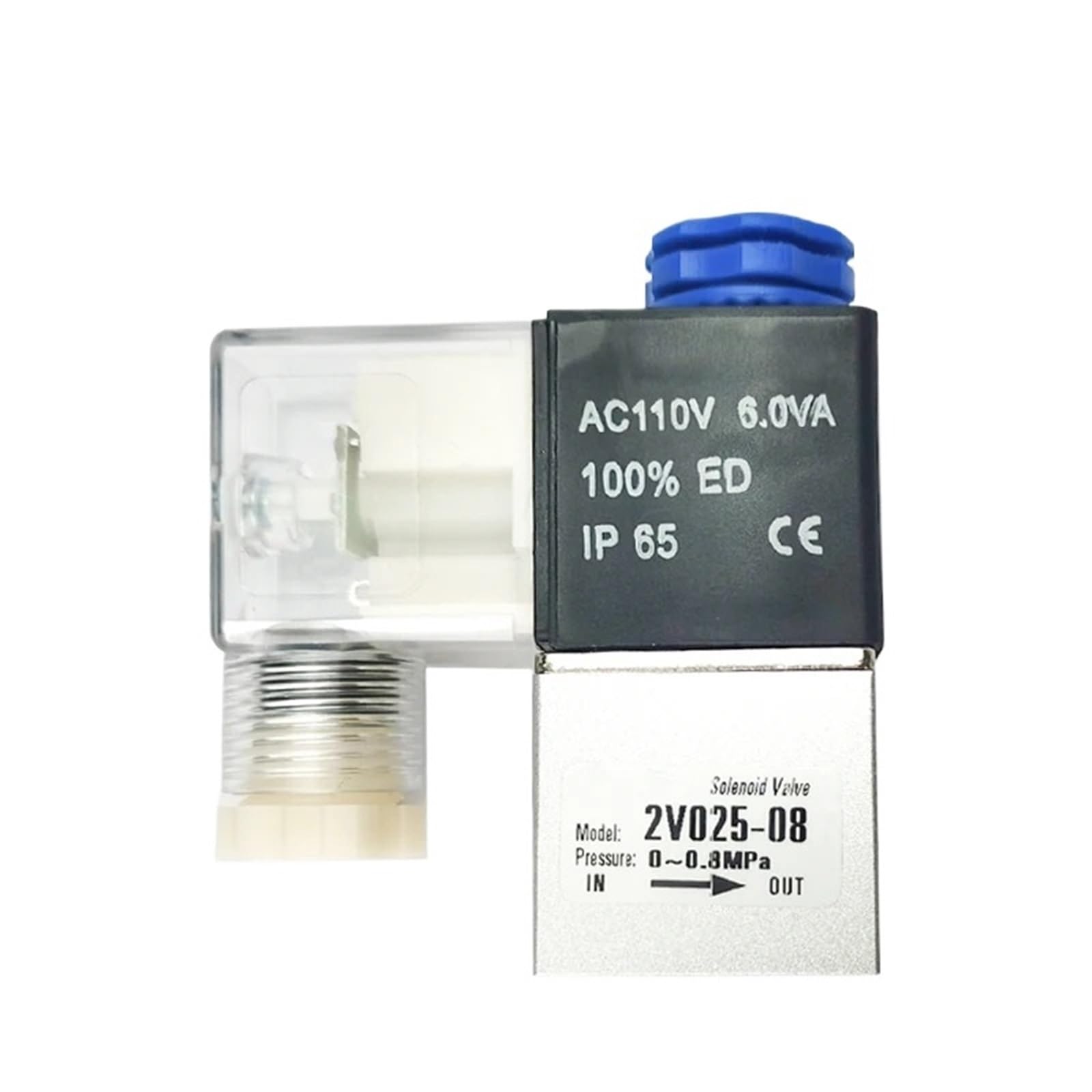 Électrovannes 2V025-08 1/4" AC24V lot de 10 vannes pneumatiques 2/2 voies