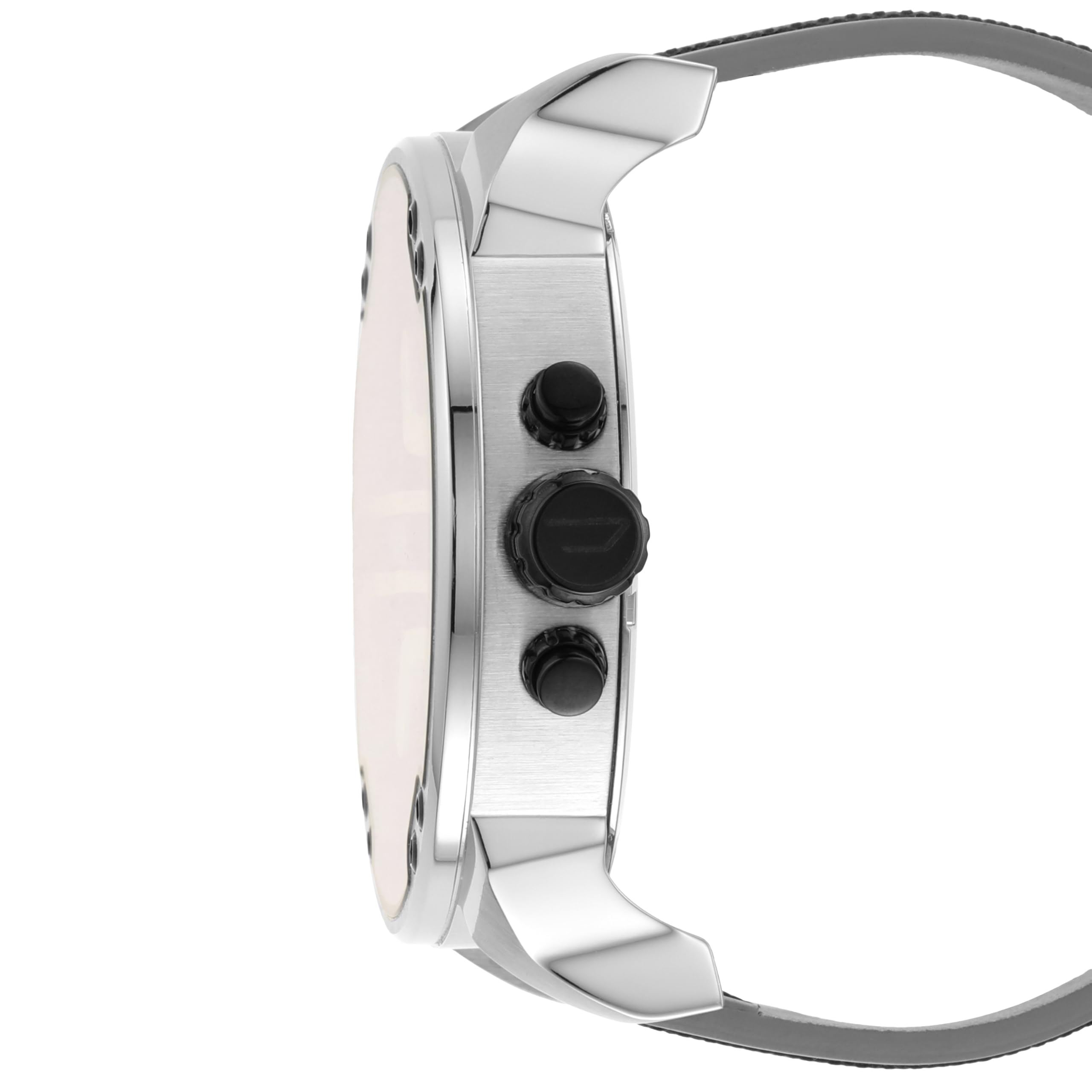 Diesel Mr. Daddy Reloj para Hombre, Movimiento multifunción de Cuarzo con Correa de Piel, sintética o Silicona
