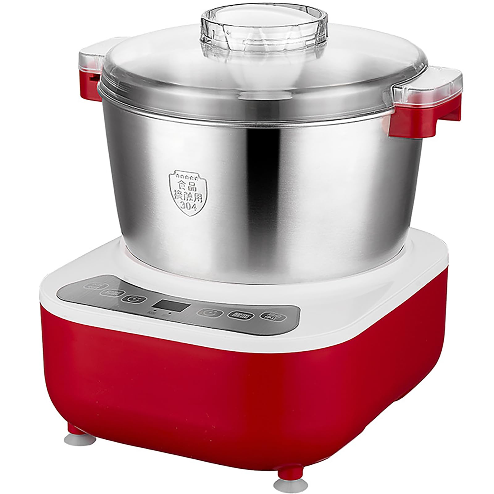 Amasadora, máquina de Amasado automática 200W con tazón de Acero Inoxidable