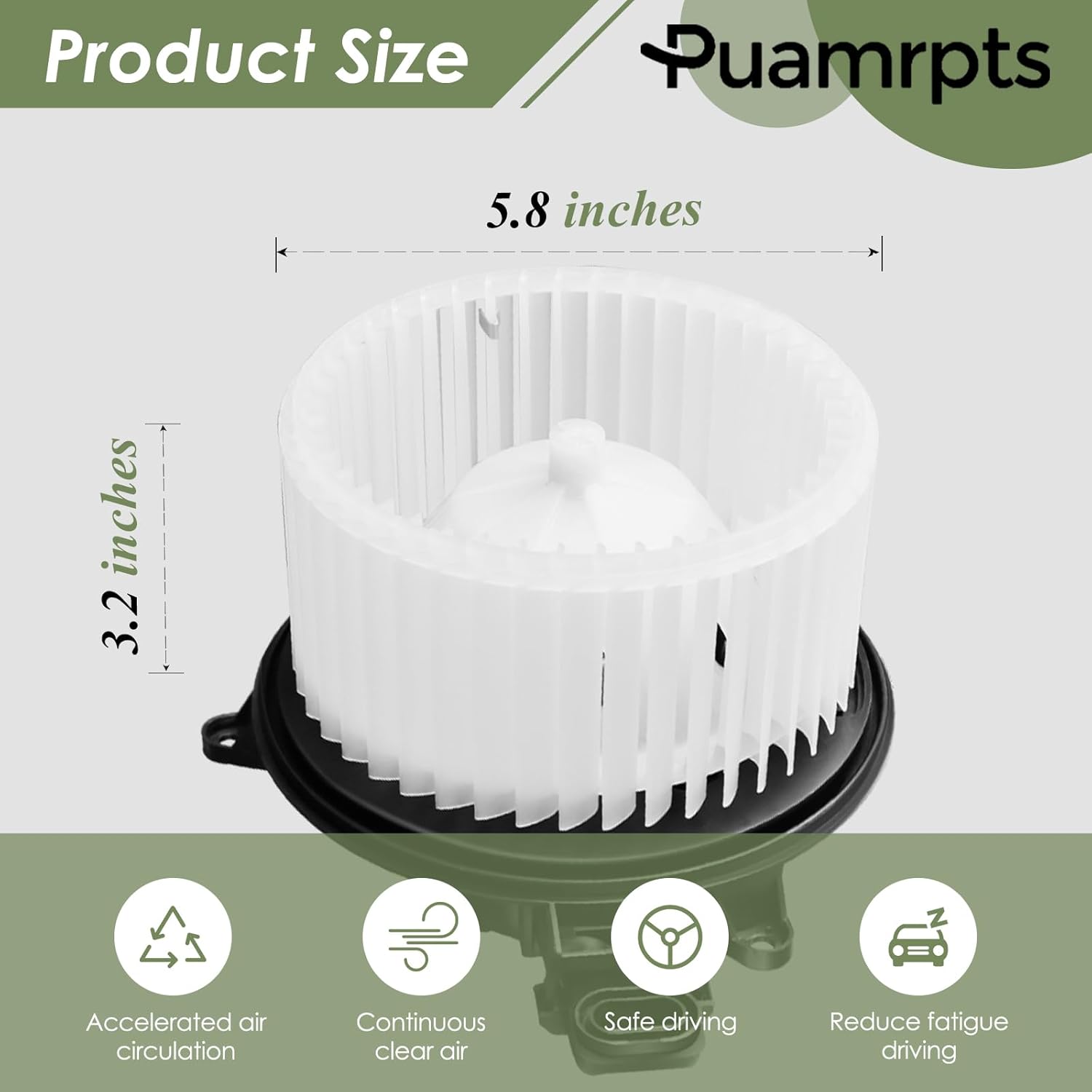 HVAC Heater Blower Motor and Resistor Compatible with Ford Vehicles - F150 2009-2014, 2009-2017 Expedition Front - Replace# 700237 3F2Z18591AA, with ATC