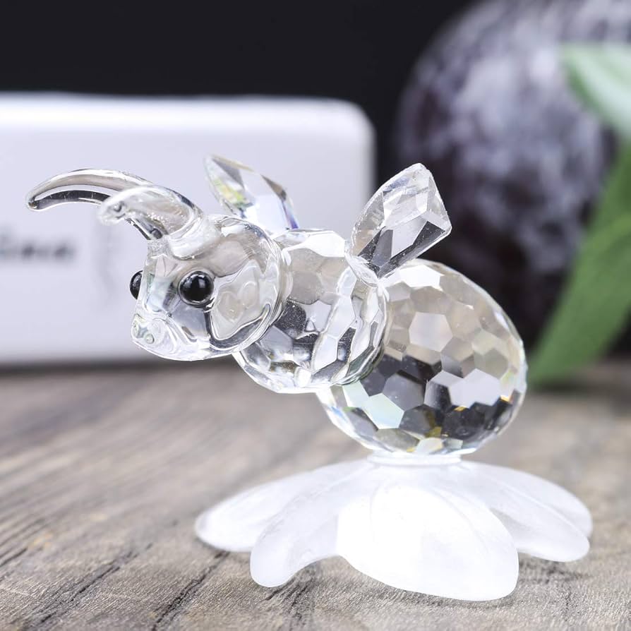 Amazon.com: H&D HYALINE & DORA Crystal Bee Animal Figurine Mini