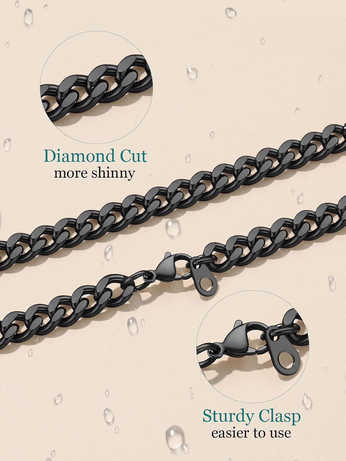 Supcare To My Son Man Husband Dad Boyfriend Love Grandson Always Remember Necklace Gifts for Birthday Graduation Anniversary Durable 6mm/7mm Non Tarnish Stainless Steel Miami Cuban Link Chain 20 Inch - Image 7