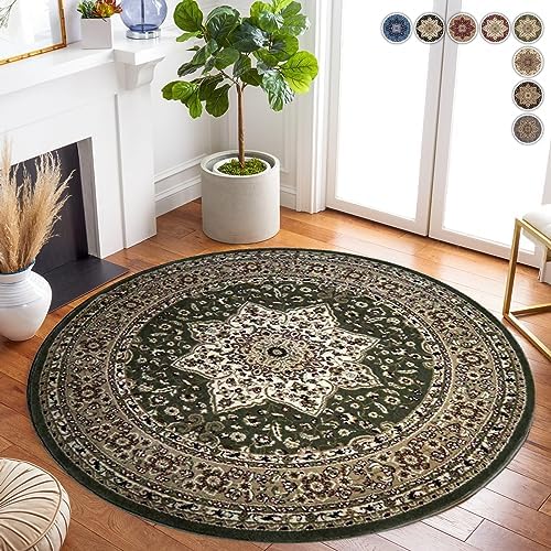 renoazul® Turkish Rugs Living Room Extra Large Mat - 280 x 380 cm - Beige - Rome Traditional Vintage Rug Floral Pattern Wide Area Rug Carpet
