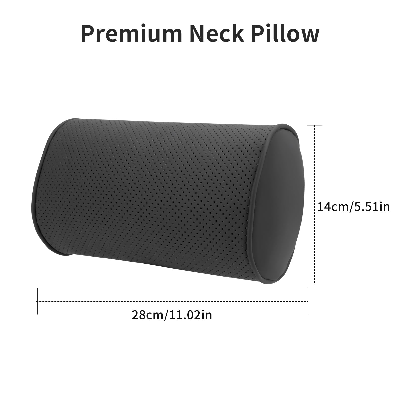 2 Pcs Cojin Reposacabezas Coche, Reposacabezas Coche Pillow Memory Foam Almohada Cervical para Coche, Ajustables para el Reposacabezas del Asiento del Coche