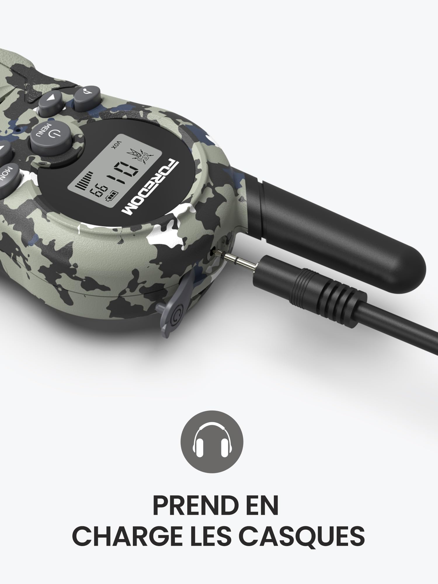 FOREDOM Talkie Walkie Enfants, Talkie-Walkie Longue Portée pour Garçons & Filles de 3-12 Ans, Cadeaux Aventure Plein Air, Lot de 2