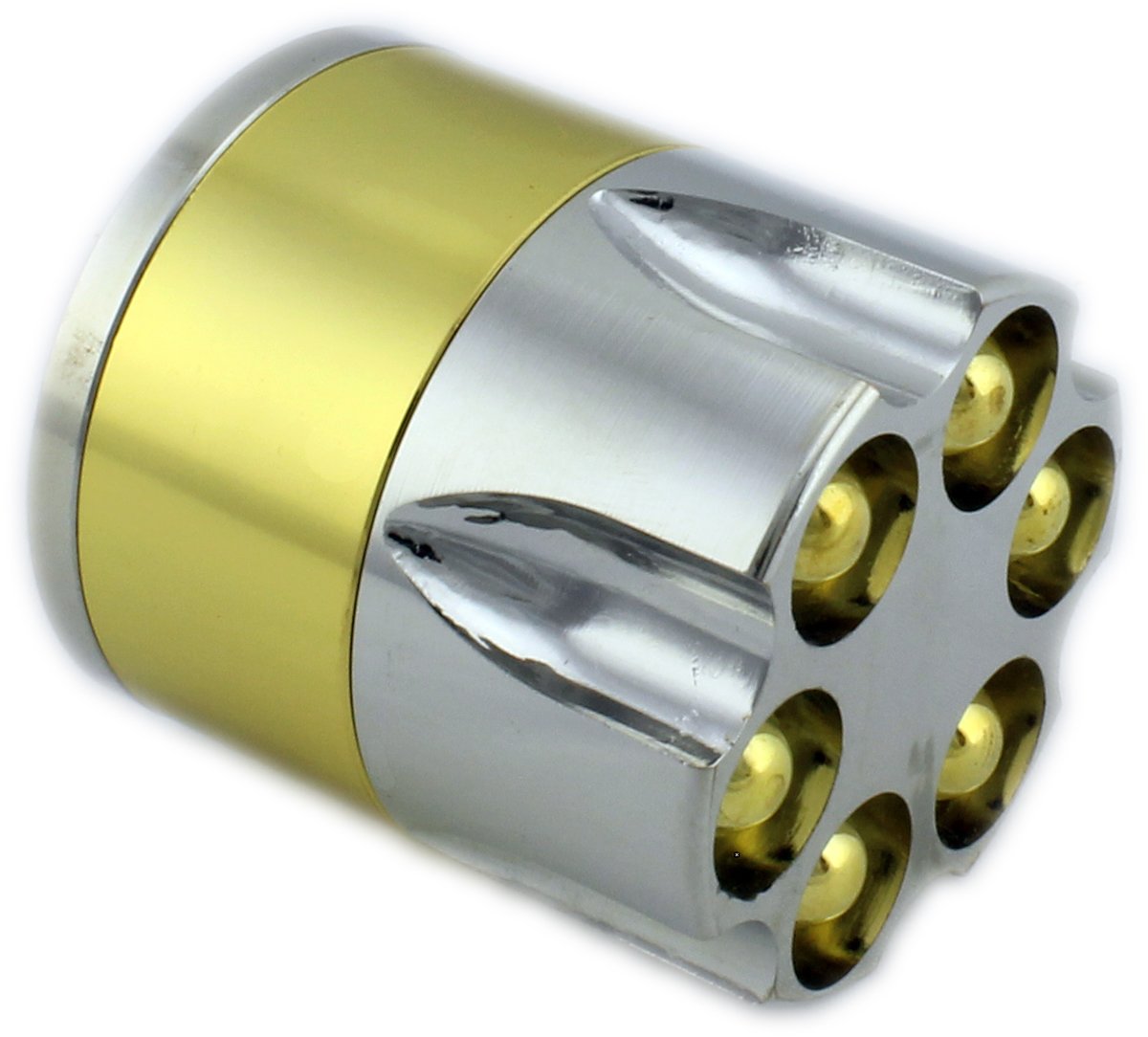 GYD Grinder Revolver Munition Tarn 3-TLG Amsterdam - Ø45mm H80mm Crusher mit Skuff-Deck