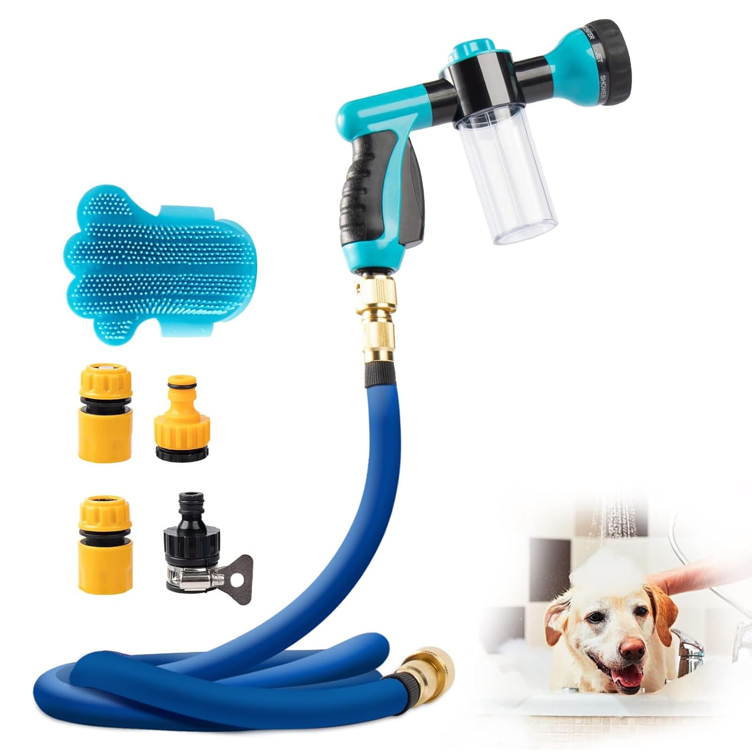 MEWTOGO Pet Bathing Tool Set, Safe and Durable Dog Bathing