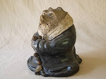 【珍品】袈裟タヌキ 五彩 陶器 焼物 時代物 信楽焼 お坊さん狸特大(合唱) 和尚 合掌 たぬき タヌキ 開運