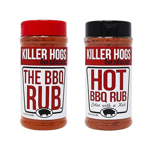Killer Hogs The BBQ Rub + HOT BBQ Rub Bundle | El paquete definitivo para frotar barbacoa