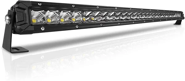 Rigidhorse 32 Inch LED Light Bar Single Row Flood & SpotBeam Combo 30000LM Off Road LED Light Bar Driving Light for Pickup SUV ATV UTV Truck Roof Bumper