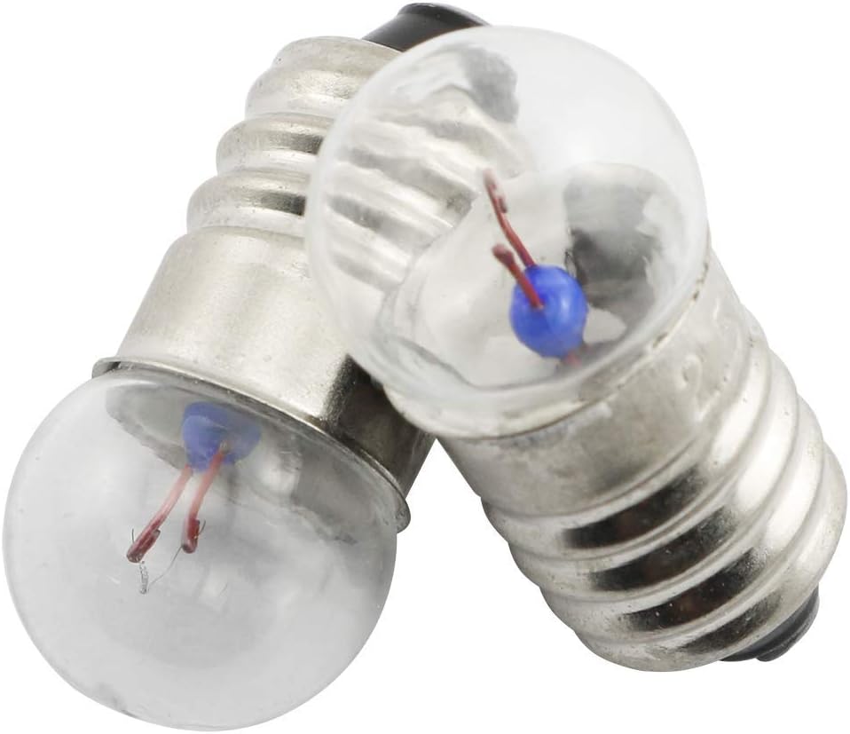 RuiLing 10Pack E10 Mini Light Bulbs Screw Base Indicator Light