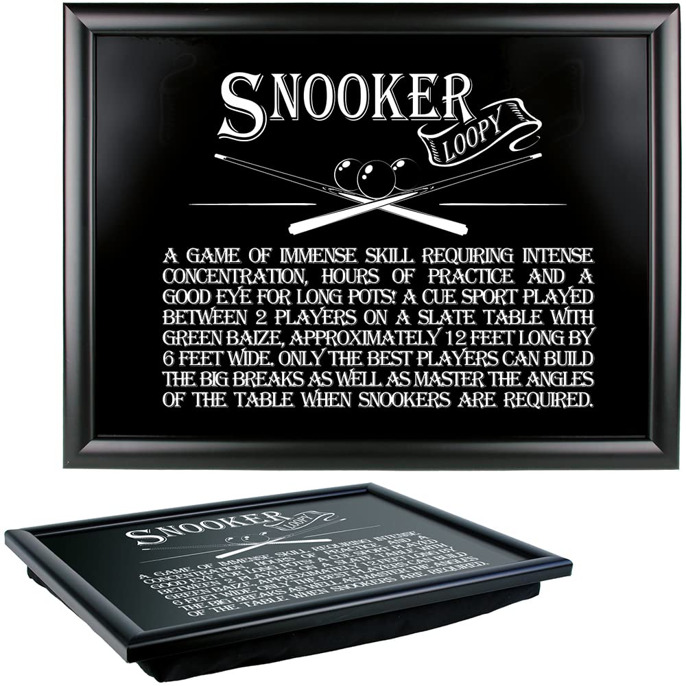 Ultimate Gift For Man Black The 8879 Snooker Lap Tray