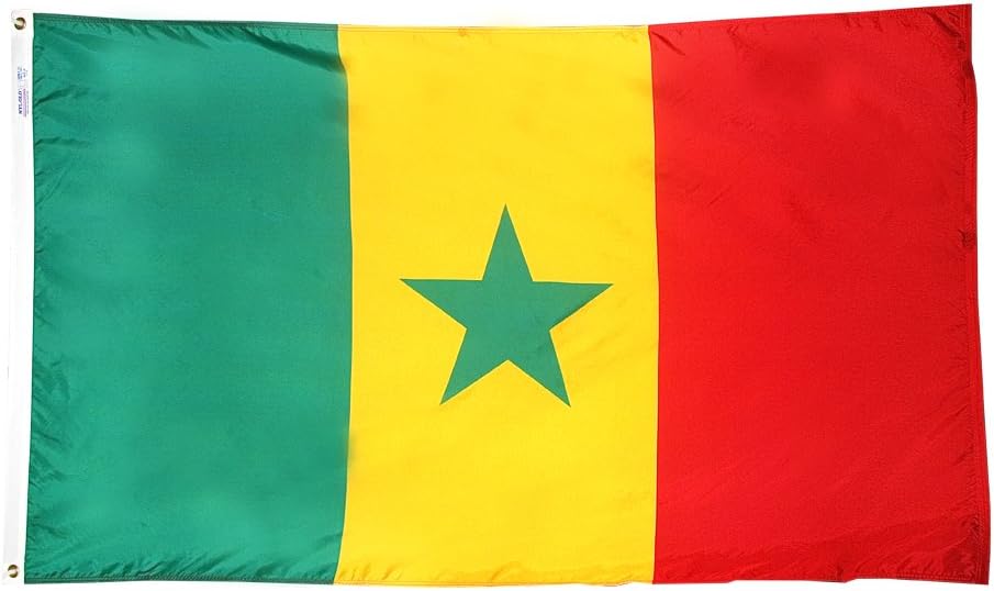 Annin Flagmakers Senegal Flag USA-Made to Official United Nations Design Specifications, 3 x 5 Feet (Model 197251)