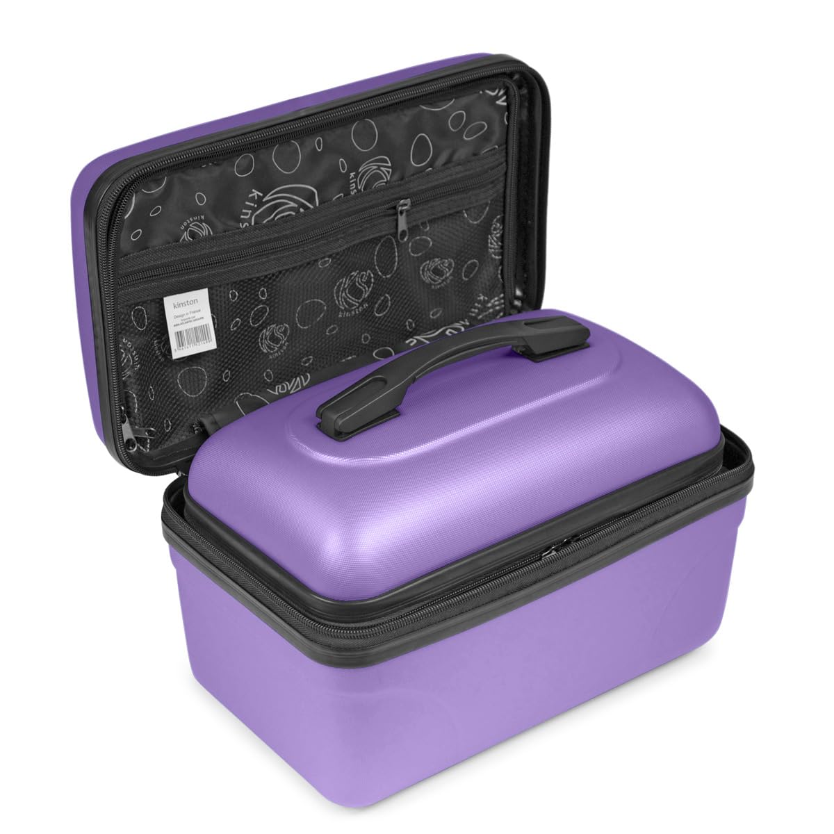 2er-Set Große starre Waschtisch-ABS-Schale - Kulturbeutel/Make-up-Etui 35 cm