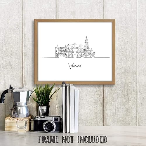 Vista 18 de TJ Originals - Barcelona, Madrid y España vistas de la ciudad, arte de pared ilustrado a mano, decoración de pared de sala de estar - Pósteres