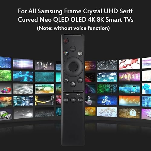 Miniatura 4 de Reemplazo remoto universal para todos los televisores Samsung, control remoto para Samsung Smart TV con 3 botones de acceso directo [sin función de