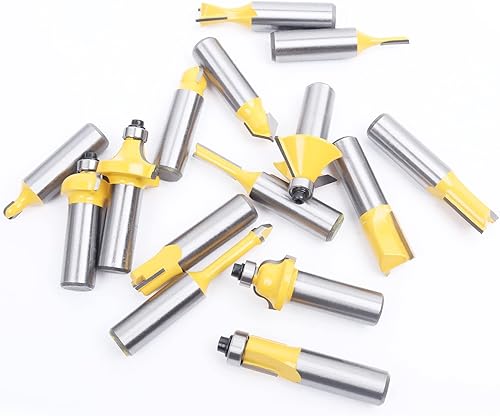 Miniatura 11 de KOWOOD Juego de 15 brocas de enrutador de 1/4 de pulgada para principiantes