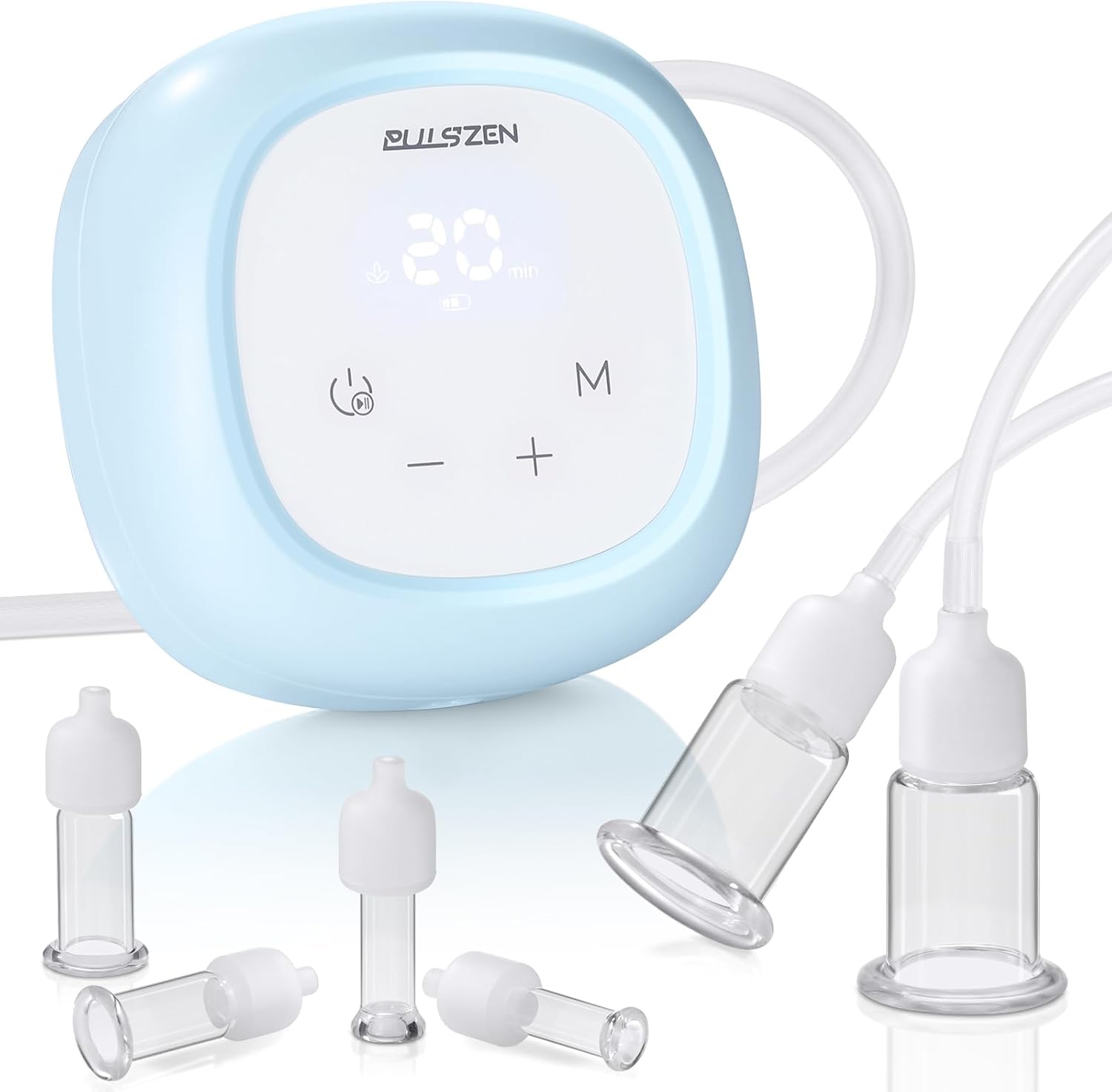 Electric Facial Cupping Therapy Set, 3-in-1 Face Cupping, Gua Sha & Massage Tool for Skin Care, 6 Pcs Glass Facial Rejuvenation Device for Sculpting, & Toning Chin, Jawline & Neck