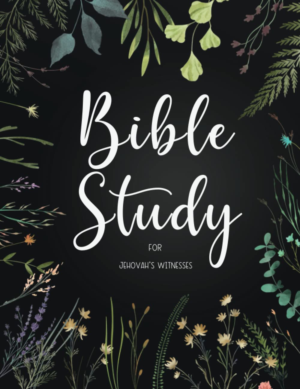 Bible Study For Jehovah's Witnesses: Beautiful Prompted Bible Reading Journal. Amazing Baptism Gift.