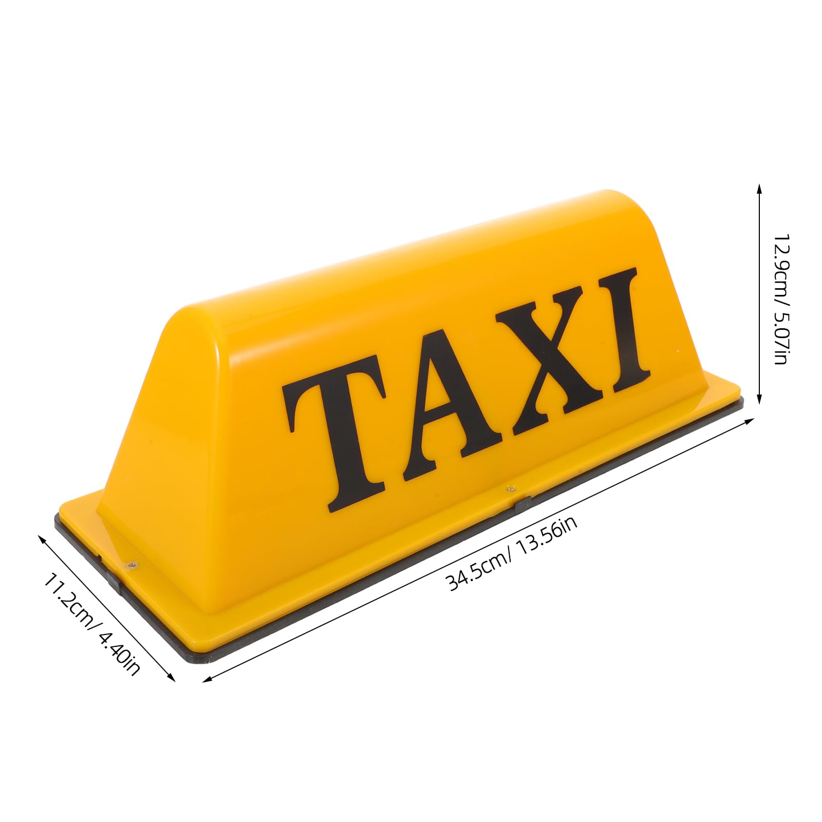 Lampada da Tetto Taxi Magnetica Gialla per Auto con Luce LED Superiore, Segnale Illuminato Compatibile, Installazione Semplice per Guida Notturna Sicura