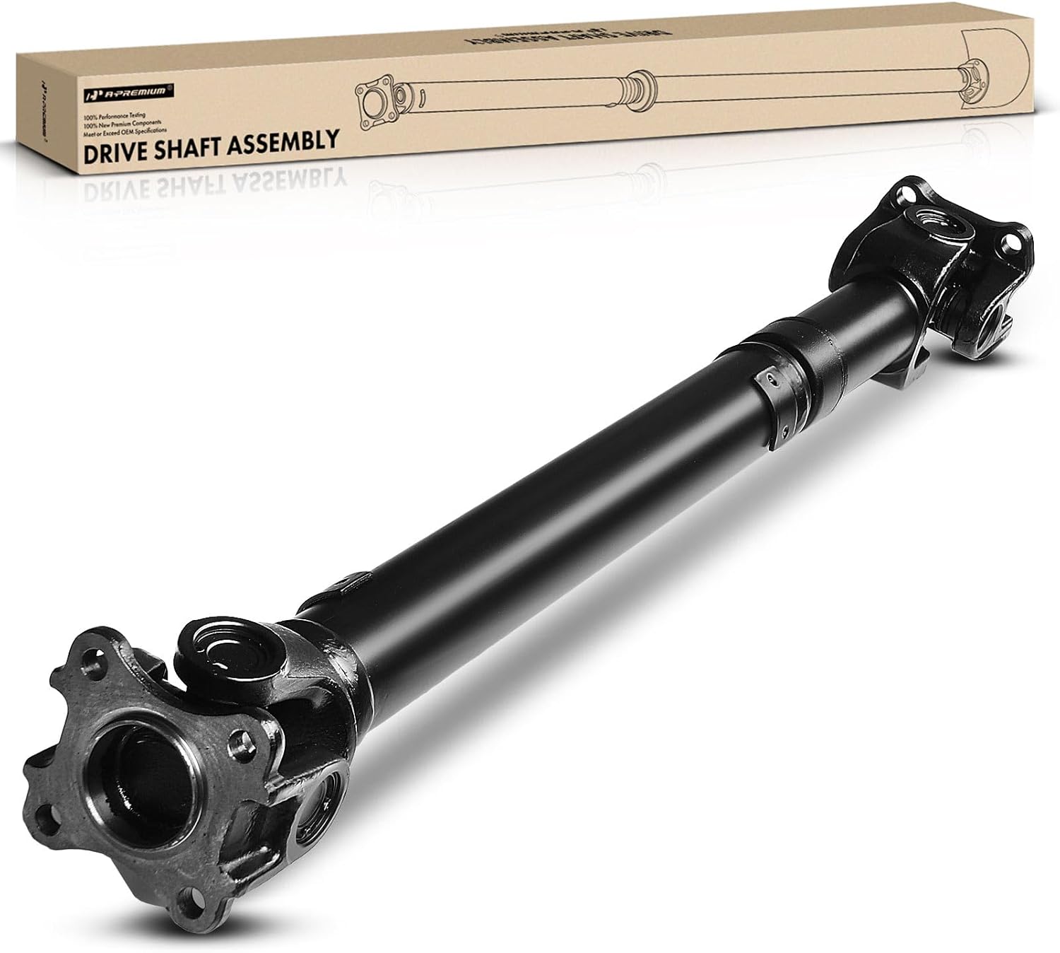 A-Premium Front Complete Drive Shaft Prop Shaft Driveshaft Assembly Compatible with Toyota Tundra 2005-2006 V8 4.7L, 4WD, Replace# 371400C061