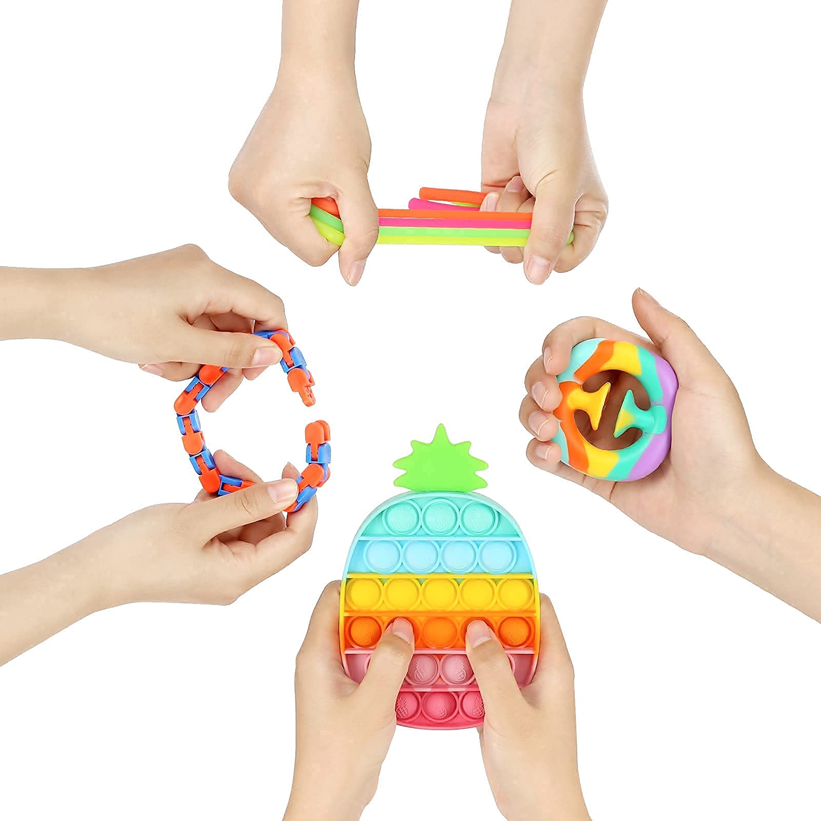 Fescuty Fidget Toys Pack Set Pop Fidgets Toy Sets Packs, Fidget Toys