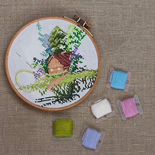 2Pcs 36 Grids Clear Embroidery Floss Organizer Box With Adjustable Dividers, Plastic Embroidery Thread Box With 200 Plastic Floss Bobbins & 2 Bobbin Winder And 8 Dots Blank Stickers #TOP3