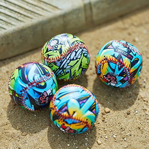 Ortiz34 Soft Cushioned T-Balls (6-Pack), Safety Training Baseballs For Children, Youth, Kids, & Little League #TOP4