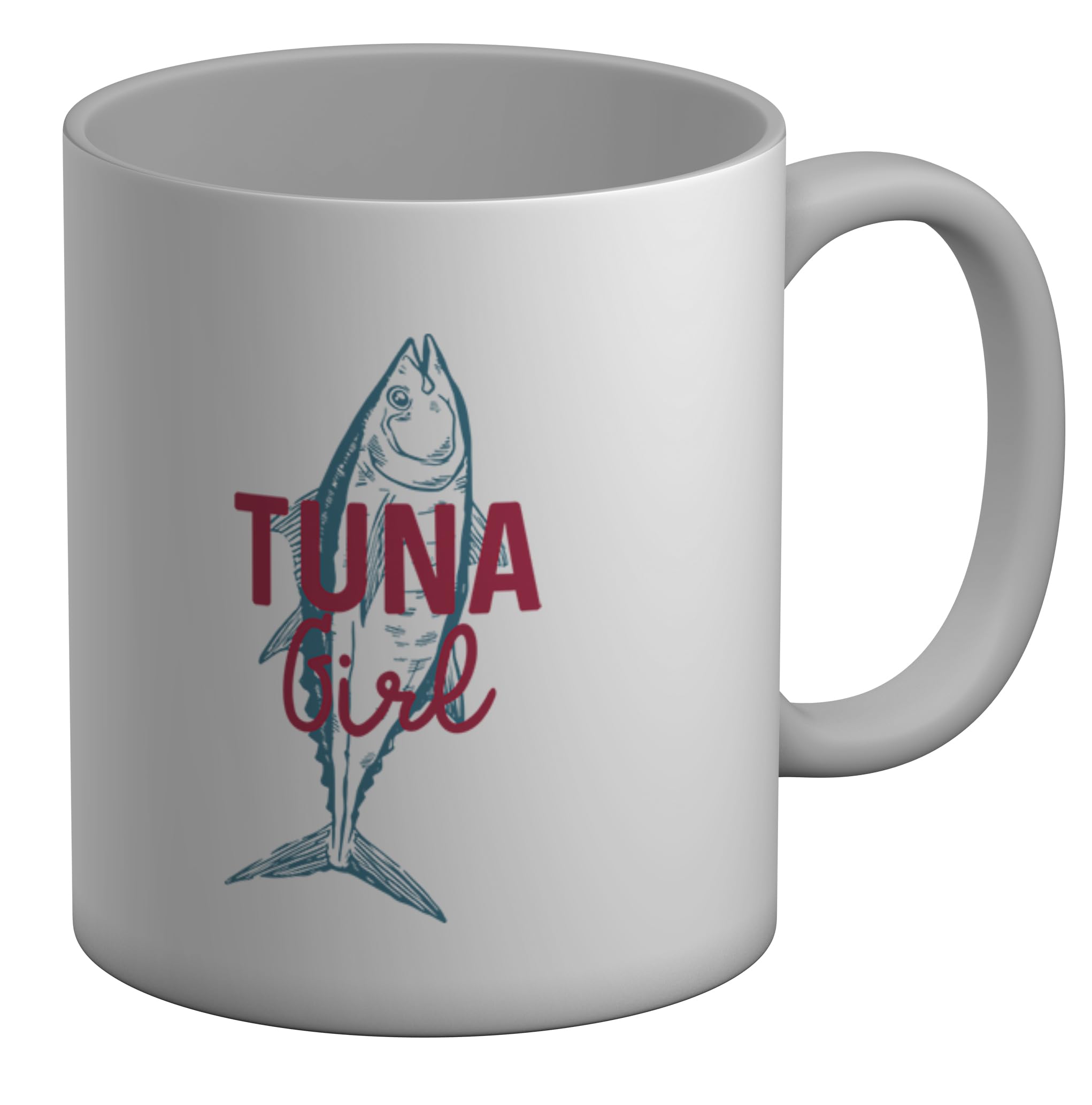 Shopagift Tuna Girl Mug World Tuna Fish Day White 11oz Large Ceramic Cup