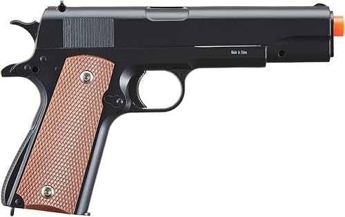 Miniatura 2 de 320 FPS Airsoft 1911 - Pistola Airsoft de metal con resorte - Negro-UKA