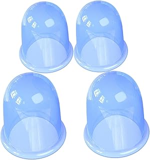 minkissy Xícaras 4 Pçs Silicone Cupping Celulite Cupping Para Coxas De Celulite Cupping Para Celulite Azul Sílica Gel Otário Removedor De Celulite Copo Face Cupping Escavação Facial