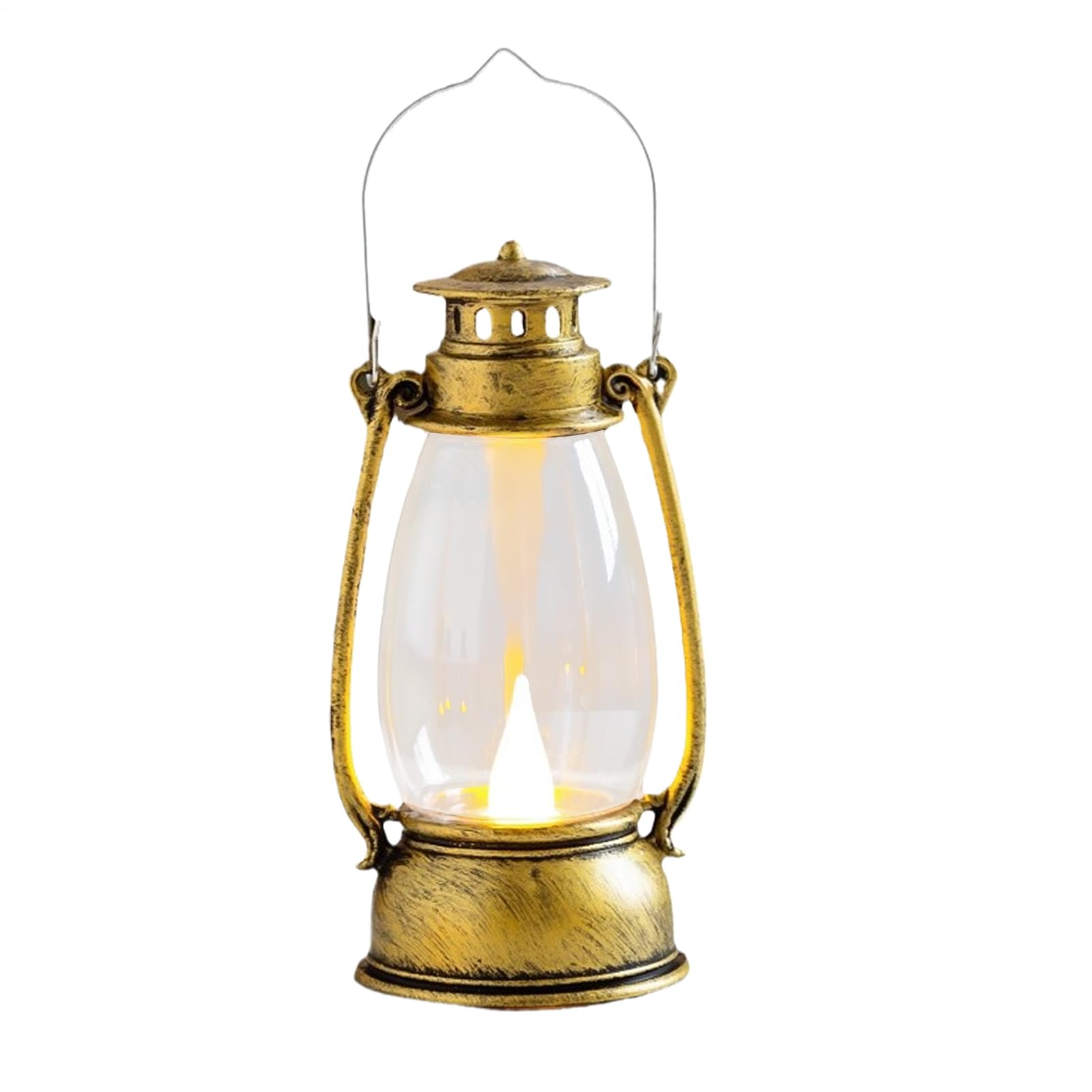 LED Retro Camping Lights, Portable Hanging Warm Color Lantern Lamp, Vintage Lightweight Tent Light for Hiking, Fishing, Outdoor Adventures