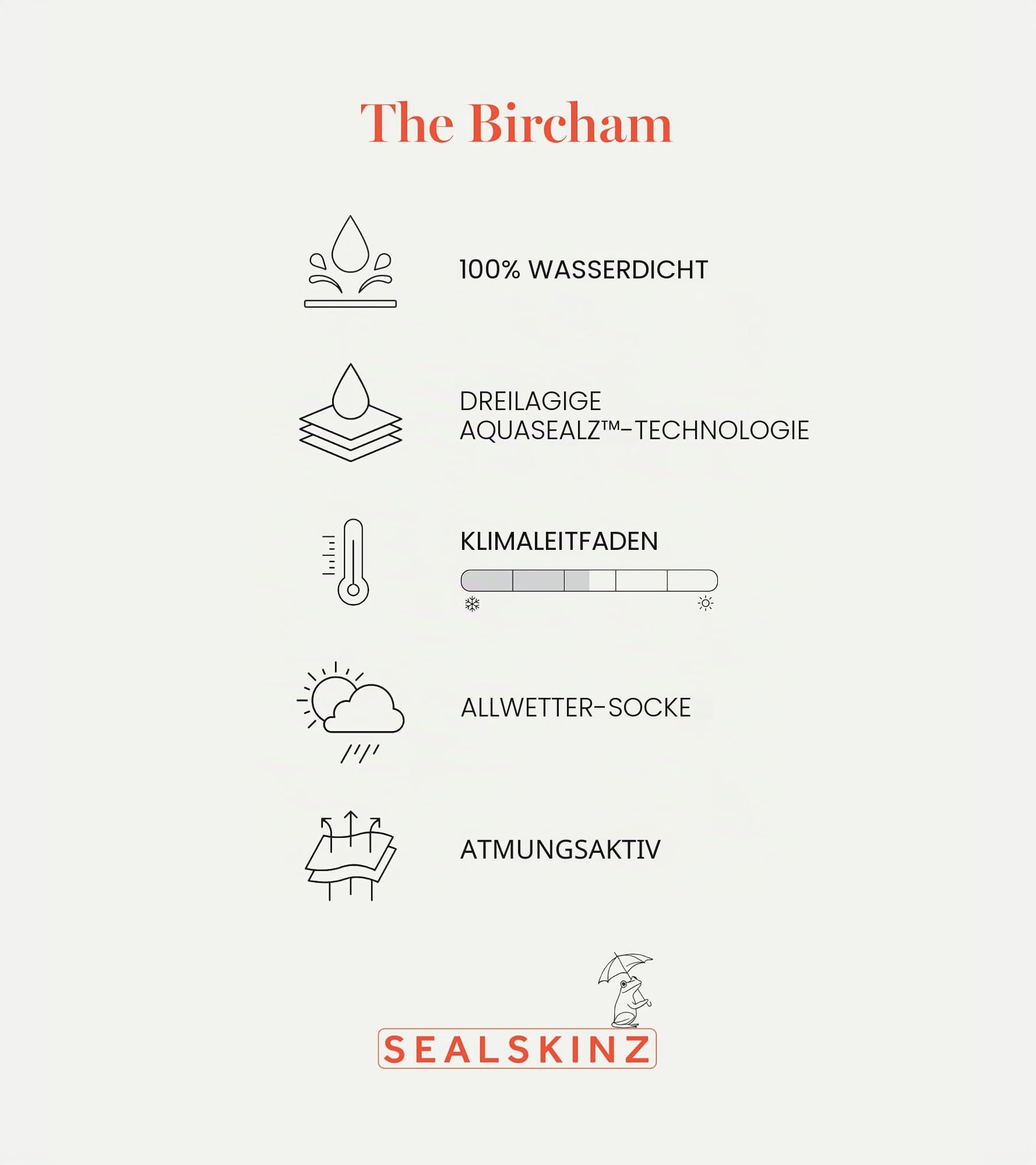 SEALSKINZ | Bircham | Unisex Waterproof All Weather Ankle Length Sock | Running, Trekking, Camping & Everyday Use | Merino Wool Lining | 4-Way-Stretch