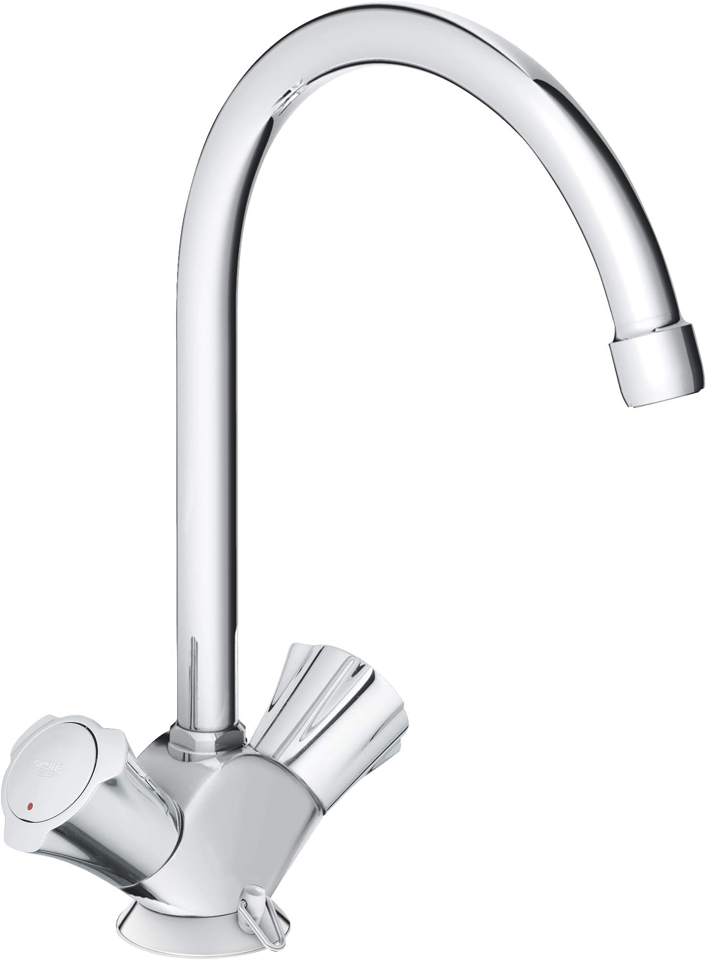 GROHECosta L 2hdl Sink Cspout chain supp, Chrome, 3181200F, 1